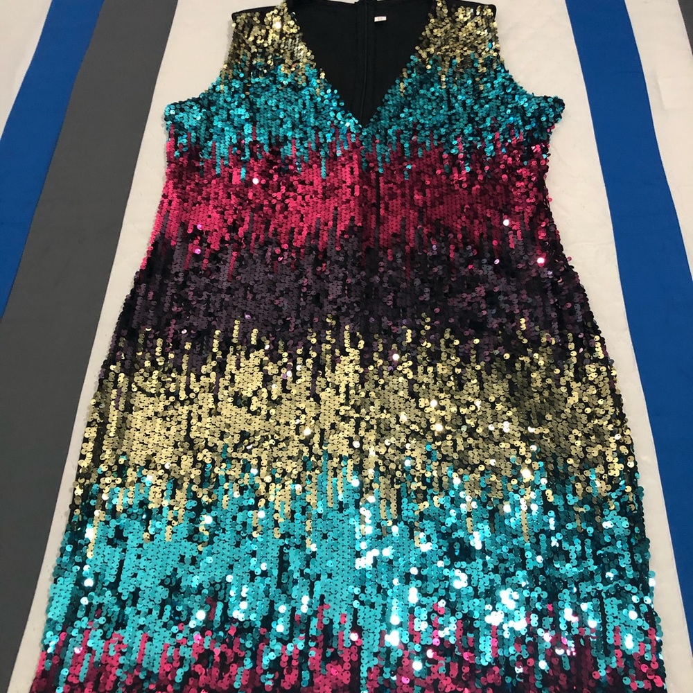 New Year Holiday Sequin Dress  Sz 2XL 🔥